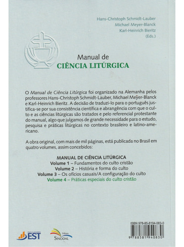 Manual De Ciência Litúrgica - Vol, 4