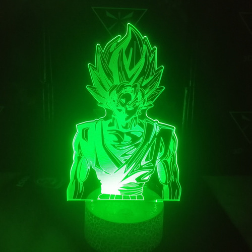 Lampara 3d App Incluida Goku Black Dragon Ball Super