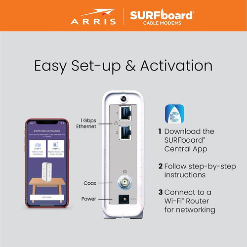 Arris Surfboard Sb8200 Docsis 3.1 Cable Módem | Aprobado Par