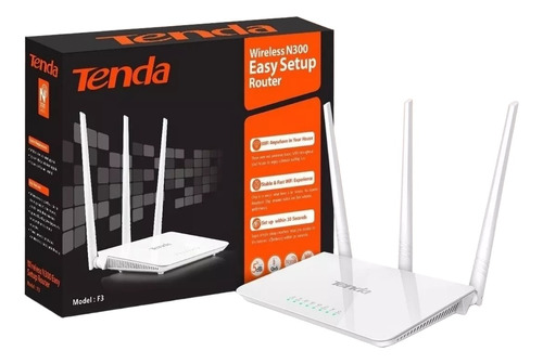 Router Repetidor Wifi Inalambrico 3 Antenas 300 Mbps 2.4 Ghz