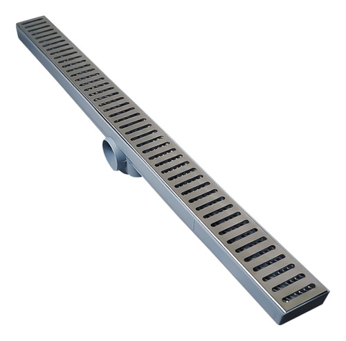 Ralo Linear Inox Polido 5x70 Com Tela Anti Insetos Sifonado