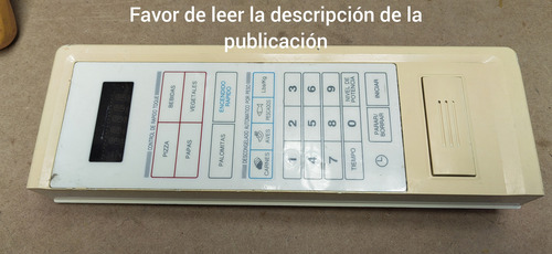 Teclado Para Horno De Microondas Samsung O Daewoo Antiguo. (Usado)