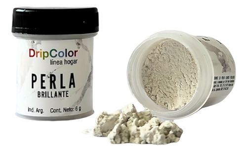 Colorante Polvo Blanco Perla Brillante 6gr Dripcolor