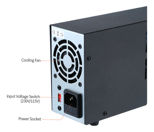 Wanptek Nps306w Fuente De Alimentación Regulable 0-30v 0-6a