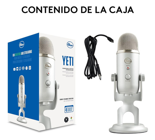 Micrófono Profesional Usb Blue Yeti 1950 Podcast Youtube