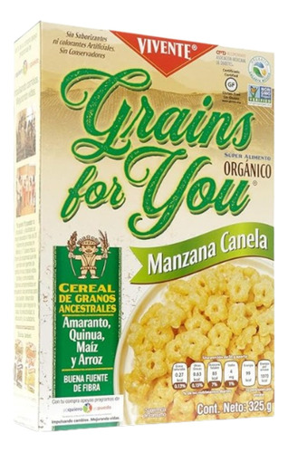 Vivente Grain For You, Cereal De Granos Antiguos Orgá 325 Gr