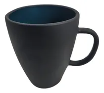 Comprar Tazas De Vidrio Cafe Te Durax Taza Bicolor Armonia 360 Ml Color Petróleo Armonia Bicolor