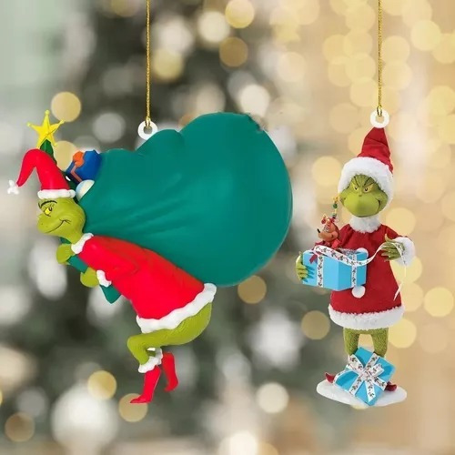 U, 6 Adornos Colgantes For Árbol Navidad Con El Muñeco