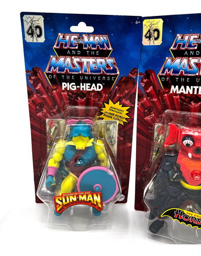 Masters Of The Universe Mantenna He-man Pig Head 40 Años Pd3