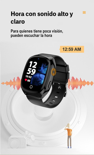 Reloj Teléfono 4g, Botón Sos, Gps Y Wifi Control Caídas