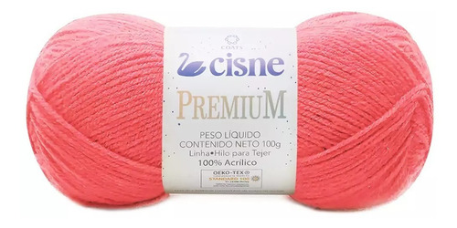 Fio Cisne Premium 100g 280mts Tex 357 100% Acrílico Crochê Cor 04020- Rosa Chiclete