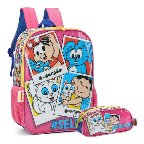 Mochila Turma Da Mônica  Estojo Infantil - Luxcel