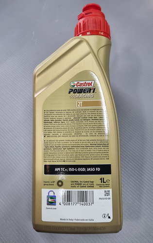 Aceite Castrol 100% Sintético 2 Tiempos Power1 Racing Italia