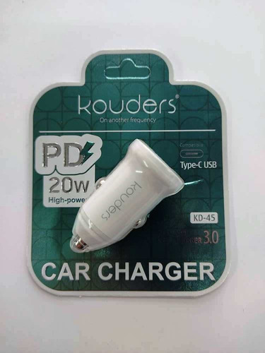 Kd-45car       Adaptador 12v - Usb 5v 20w Kouders           