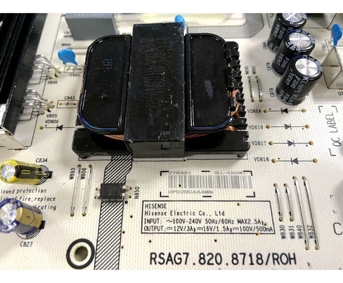 Placa De Alimentación 65a52f 65e3f-pro Compatible Con Rsag7.