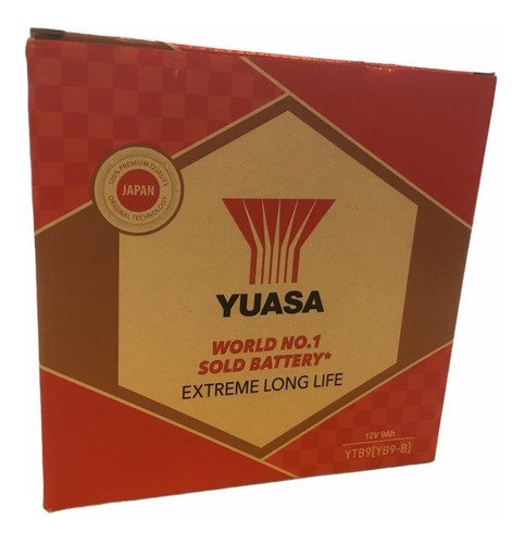 Imagen 2 de 2 de Bateria Moto Yuasa Gel Ytb9 = 12n9-4b-1 12v 9.5ah Vzh