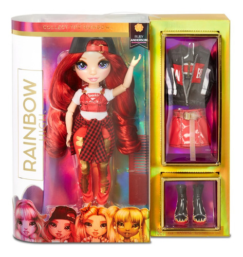 Imagem 2 de 8 de Boneca Rainbow High Fashion Ruby Anderson Meninas