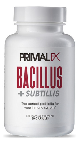 Bacillus + Subtilis 60caps, Primal Fx, Probiótico
