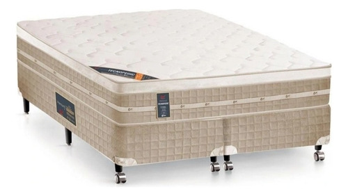 Box+colchão Castor King Premium One Tecnopedic 193x203x57