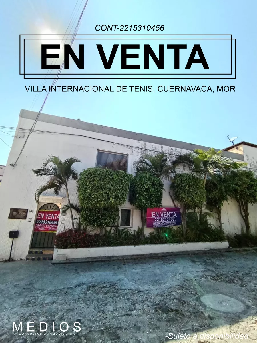 Remate De Casa En Villa Internacional De Tenis, Cuernavaca, Precio Negociable
