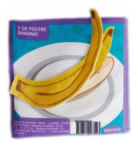 Imagen 5 de 6 de Libro De Tela Didactico Para Bebes: Bebe A Comer Educando