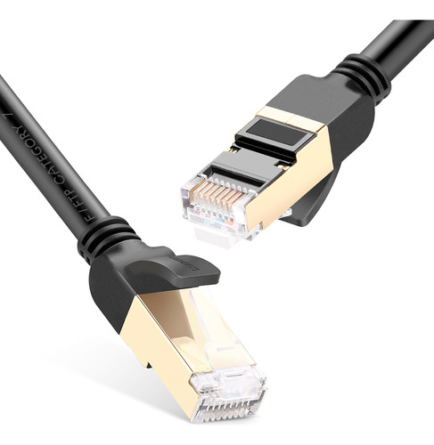 Cabo De Rede Rj45 Ugreen Cat7 F/ftp Ethernet 1 M Preto