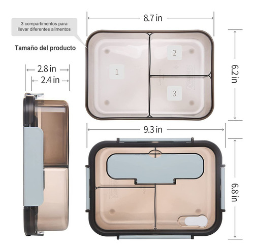 De Caja De Almuerzo 1500 Ml