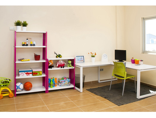 Estantería Habitat Plus 5/300 Rosa/blanco Simonrack