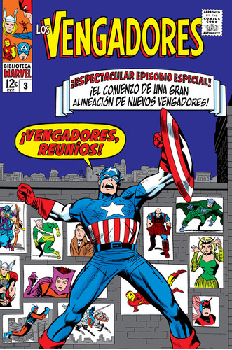 Biblioteca Marvel Los Vengadores 3 1965 - Jack Kirby - Panin