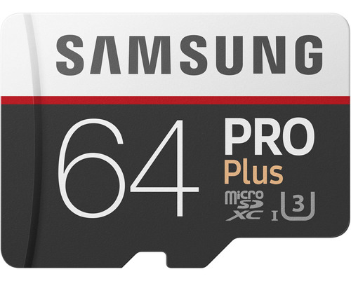 Samsung 64 Gb Pro Plus Micro Sdxc Clase 10 Adaptador Am)