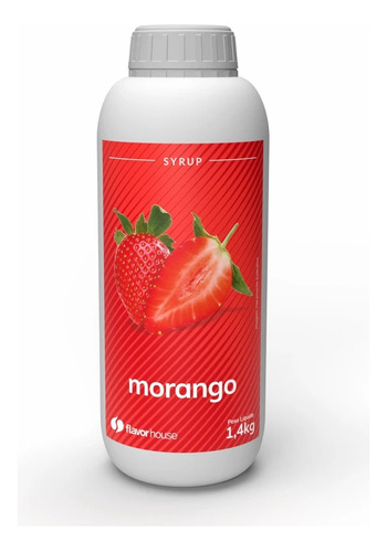 Xarope Artesanal De Morango Flavor House 1.4kg
