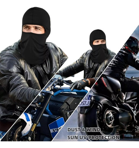 Pack 6 Balaclava Pasamontaña Polliester Deporte Moto Bici