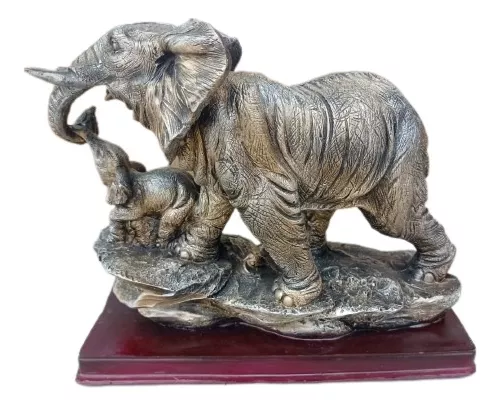 Escultura de Elefante « Viva la Vida » - Símbolo de alegría en Familia y  Equipo - Elefante Decorativo Hecho a Mano en Resina - Estatua de Elefante 38  cm : .es: Hogar y cocina