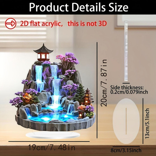 Fuente De Agua De Mesa 2d, Decoración, Regalo De