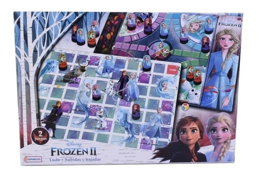 Multijuego Frozen 2 En 1: Ludo + Juego De Recorrido