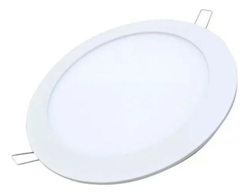 Plafon Led Techo Panel Para Embutir 20w Redondo Luz Blanca