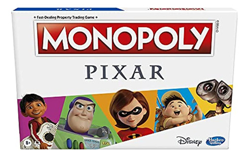 Monopolio: Juego De Mesa Edicion Pixar Para Niños De 8 Año