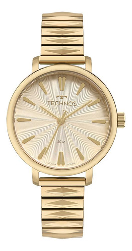 Relógio Technos Feminino Dourado Médio - 5atm