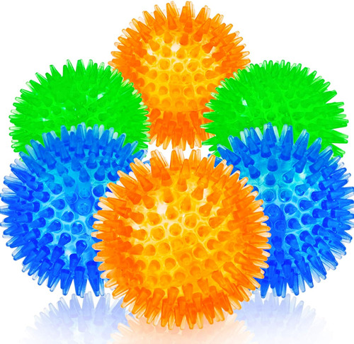 Squeaky Fetch Spike Balls Juguetes De Tpr Para...