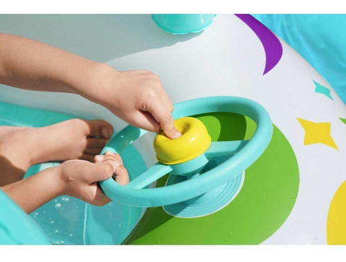 Imagen 3 de 10 de Asiento Bote Bestway Inflable Con Techo Bocina Nave Espacial