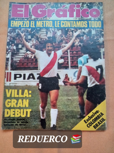 El Gráfico N° 2994 Colombia Brasil Villa Debut 22/2/1977