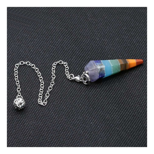 Péndulo De 7 Chakras Piedras Naturales