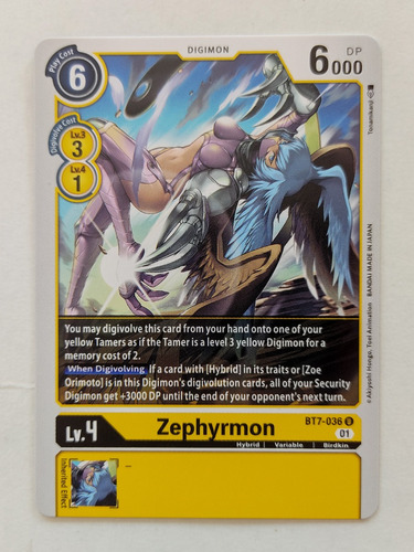 Digimon Tcg Zephyrmon Bt7-036 U
