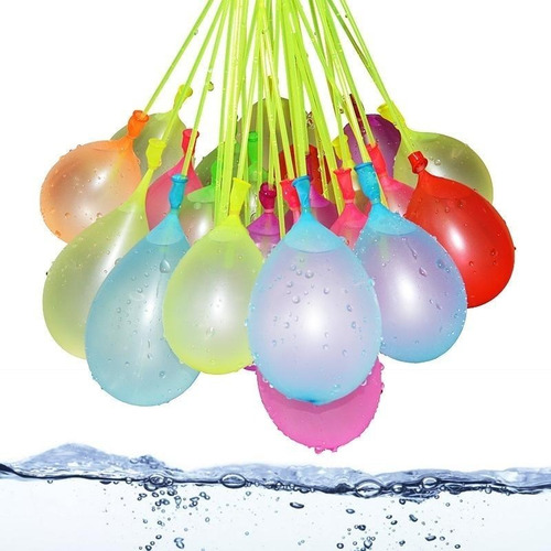 Imagem 3 de 5 de 333 Bexigas Splash Ball Balão Com Enchedor De Água 3 Pacotes