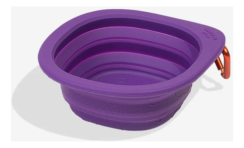 Bebedero Plegable Para Perros Zee.dog Go Bowl Peak 600ml Color Violeta