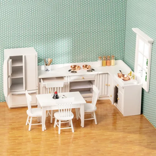 Juego De Muebles De Madera Para Casa De Muñecas Escala 1 12 | Meses sin interés Juego De Muebles De Madera Para Casa De Muñecas Escala 1 12 | Meses sin interés