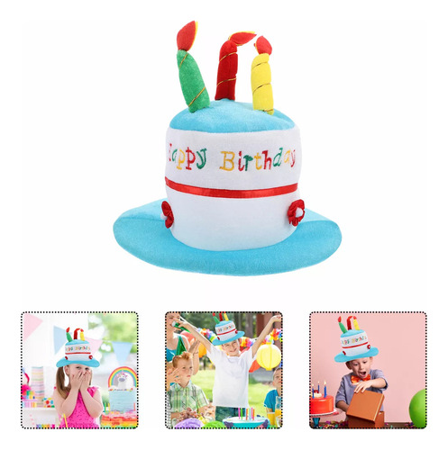 Qyq Lindo Perro Gato Cumpleaños Velas Pastel Sombrero Gorra