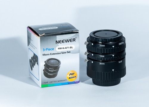 Tubos De Extension Macro Neewer Para Nikon Con Autofocus