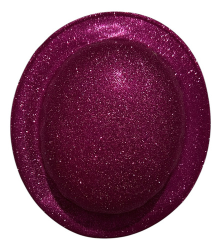 12 Sombrero Bombin Diamantina Colores Disfraz Mayoreo Color Fucsia