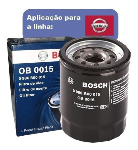 Filtro De Óleo Nissan Tiida 1.8 Flex 2010 - 2013